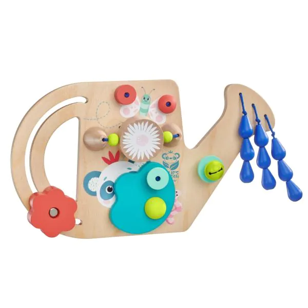 Schmidt Spiele TULIP'S GARDEN by SELECTA® Babywelt: Motorikbrett Gießkanne, 25 cm