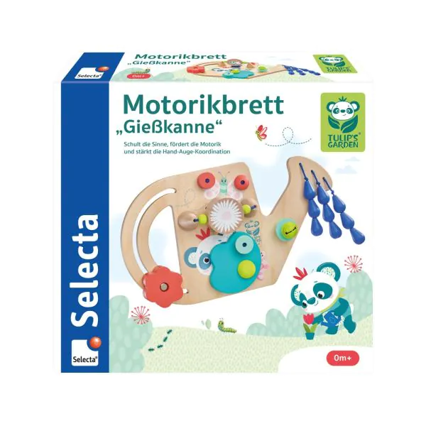Schmidt Spiele TULIP'S GARDEN by SELECTA® Babywelt: Motorikbrett Gießkanne, 25 cm Nur noch ein Tag übrig