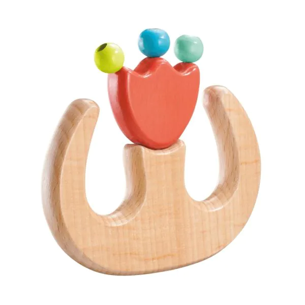 Schmidt Spiele TULIP'S GARDEN by SELECTA® Babywelt: Greifling Tulpe aus Holz, 9,5 cm