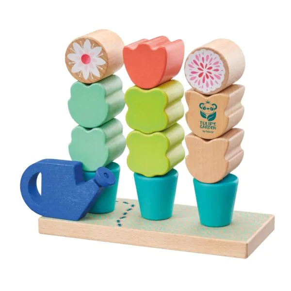 Schmidt Spiele TULIP'S GARDEN by SELECTA® Kleinkindwelt: Steckspiel Blumen, 14 Teile Kostenloser Versand international