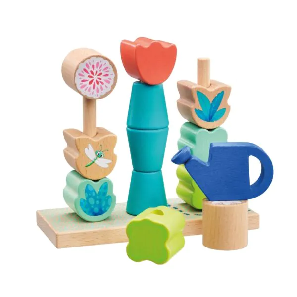 Schmidt Spiele TULIP'S GARDEN by SELECTA® Kleinkindwelt: Steckspiel Blumen, 14 Teile Kostenloser Versand international