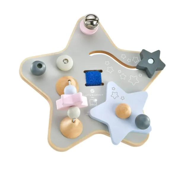 Schmidt Spiele bellybutton: Sternchenspiel, Mobiles Erlebnisbrett aus Holz, 19 cm Begrenzt auf 3 Tage