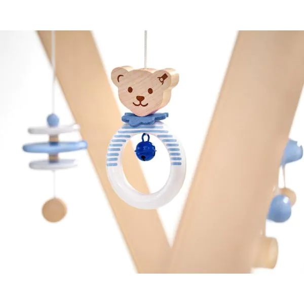 Schmidt Spiele Steiff: Spieltrapez blau aus Massivholz, 59 cm Im Verkauf