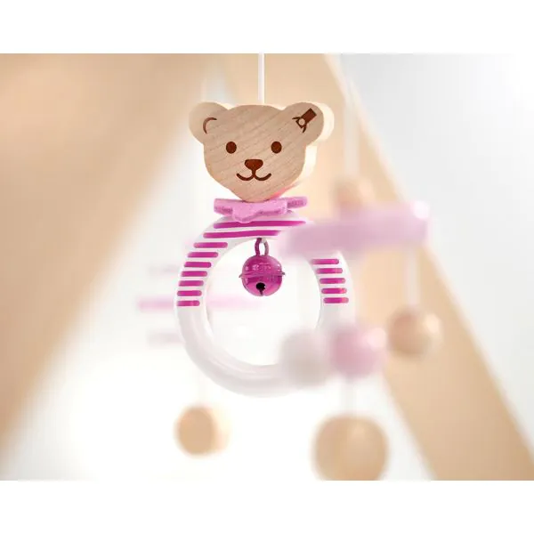 Schmidt Spiele Steiff: Spieltrapez rosa aus Massivholz, 59 cm zollfrei