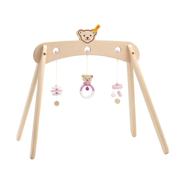 Schmidt Spiele Steiff: Spieltrapez rosa aus Massivholz, 59 cm zollfrei