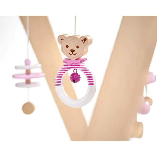 Schmidt Spiele Steiff: Spieltrapez rosa aus Massivholz, 59 cm zollfrei