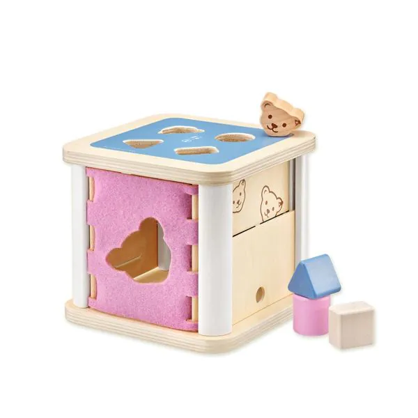 Schmidt Spiele Steiff: Sortierbox mit 4 Holzklötzchen, 16 cm 50% Rabatt für begrenzte Zeit