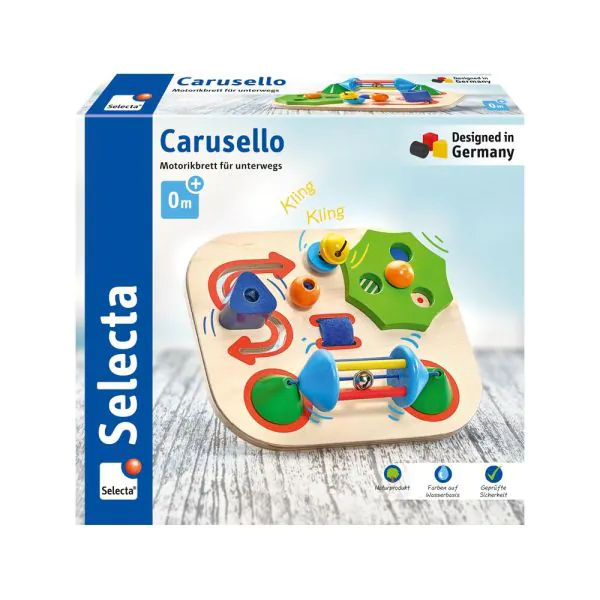 Schmidt Spiele Carusello, Motorikbrett für unterwegs, 19 cm Kostenloser Versand
