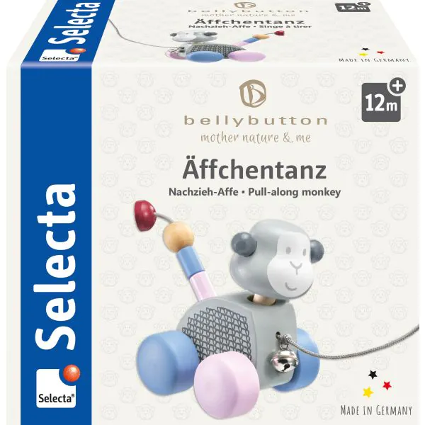 Schmidt Spiele bellybutton: Äffchentanz, Nachzieh-Affe, 11 cm Fabrik Onlineshop