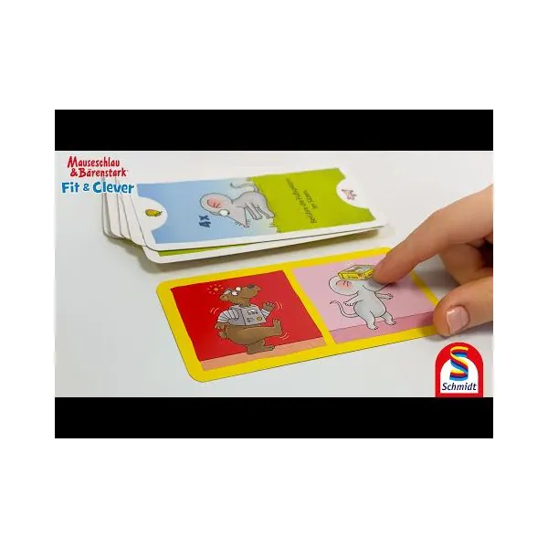 Schmidt Spiele Mauseschlau & Bärenstark: Fit und Clever, Kinderkartenspiel Versandkostenfrei