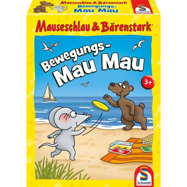 Schmidt Spiele Mauseschlau & Bärenstark: Bewegungs-Mau Mau, Kinderkartenspiel