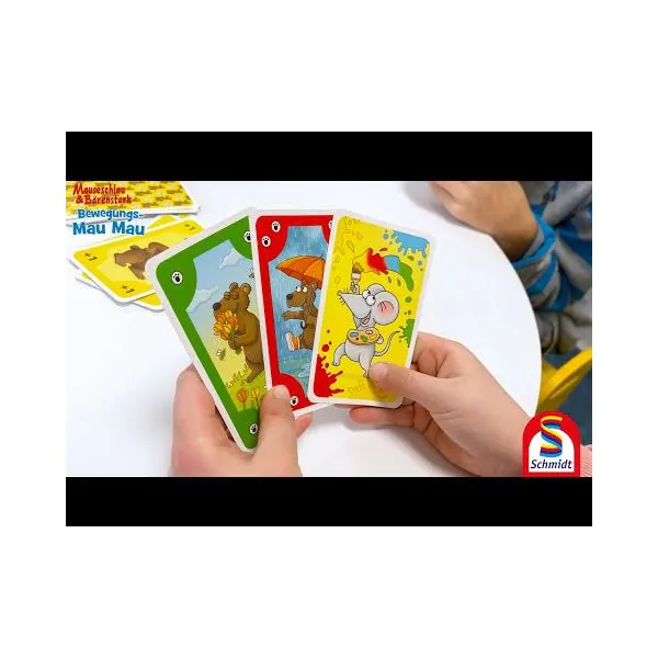 Schmidt Spiele Mauseschlau & Bärenstark: Bewegungs-Mau Mau, Kinderkartenspiel Großer Ausverkauf