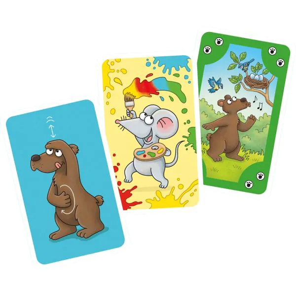 Schmidt Spiele Mauseschlau & Bärenstark: Bewegungs-Mau Mau, Kinderkartenspiel Großer Ausverkauf