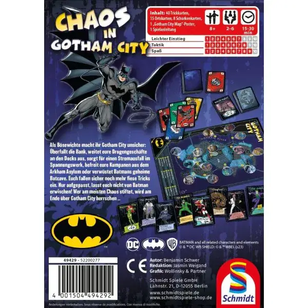 Schmidt Spiele DC Super Hero: Batman – Chaos City, Kartenspiel Preisnachlass