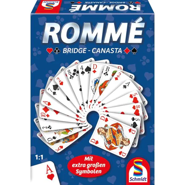 Schmidt Spiele Rommé – Bridge – Canasta, Kartenspiel