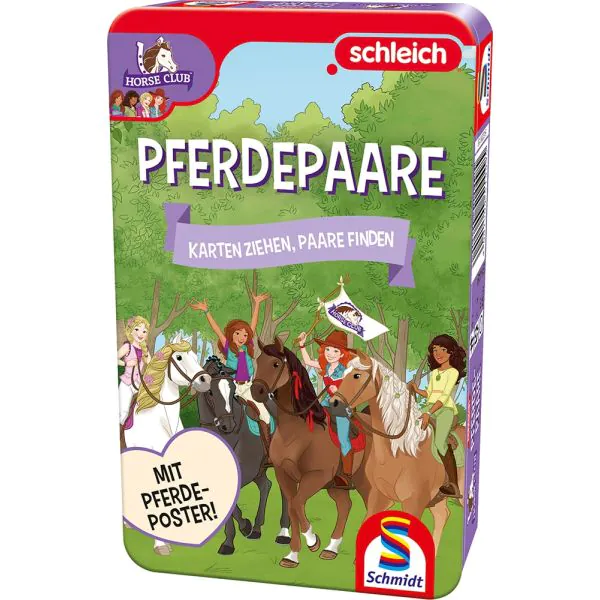 Schmidt Spiele Schleich ®: Horse Club – Pferdepaare in der Metalldose