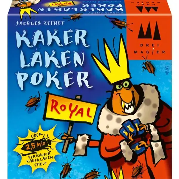 Schmidt Spiele Drei Magier®: Kakerlakenpoker Royal, Kartenspiel