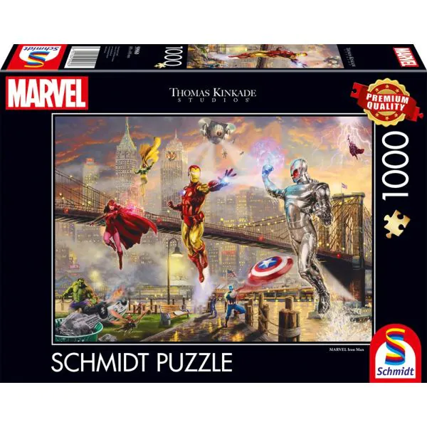 Schmidt Spiele Thomas Kinkade Studios: MARVEL - Iron Man, 1.000 Teile Puzzle