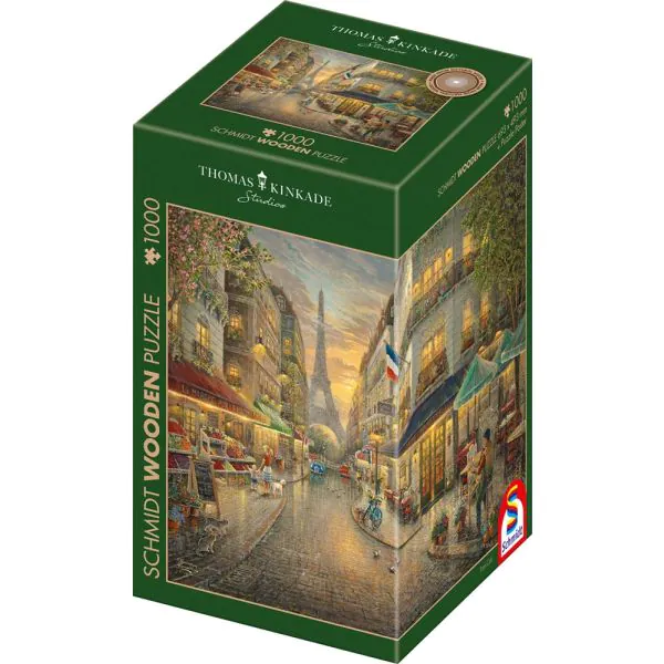 Schmidt Spiele Thomas Kinkade Studios: Malerisches Paris, 1.000 Teile Holzpuzzle