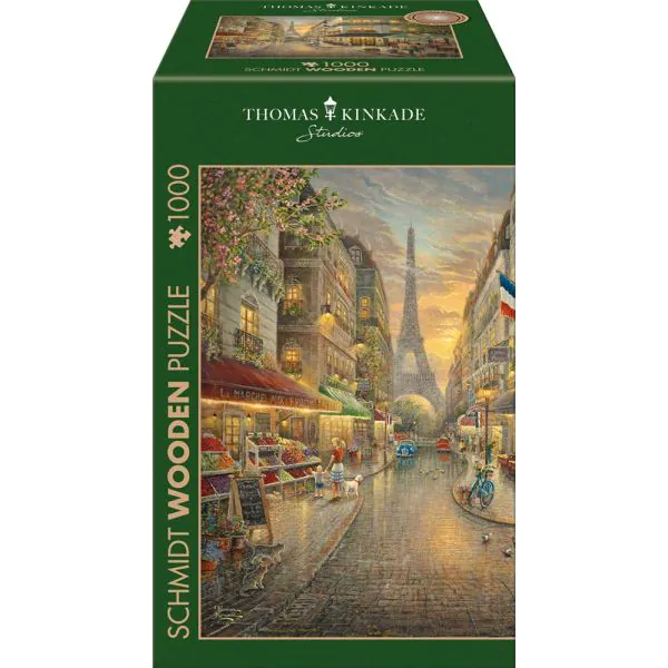 Schmidt Spiele Thomas Kinkade Studios: Malerisches Paris, 1.000 Teile Holzpuzzle Sonderangebot