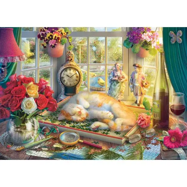 Schmidt Spiele Puzzlezeit mit Katze, 1.000 Teile Puzzle Günstig kaufen