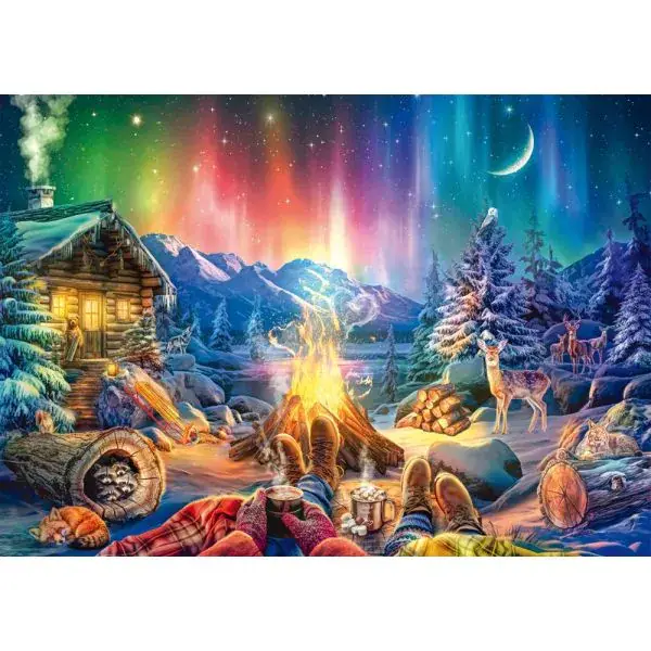 Schmidt Spiele Lagerfeuerromantik unterm Sternenhimmel, 1.000 Teile Puzzle Großer Ausverkauf