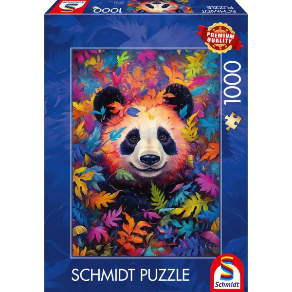 Schmidt Spiele Pandabär im Regenbogenwald, 1.000 Teile Puzzle