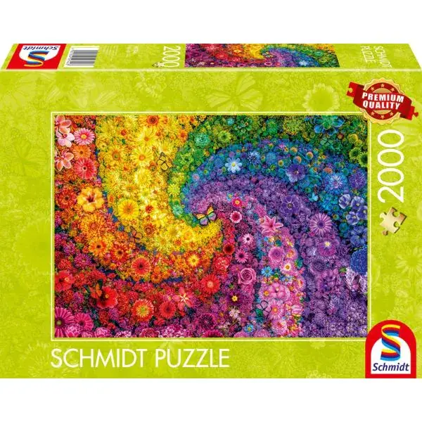 Schmidt Spiele Kunterbunter Blütenwirbel, 2.000 Teile Puzzle