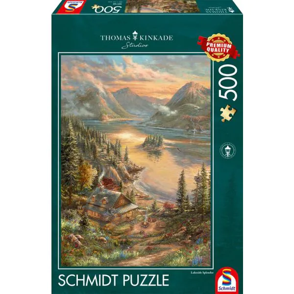 Schmidt Spiele Thomas Kinkade Studios: Pracht am Seeufer, 500 Teile Puzzle