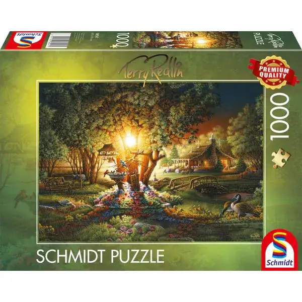 Schmidt Spiele Terry Redlin: Prächtiges Frühlingsleuchten, 1.000 Teile Puzzle
