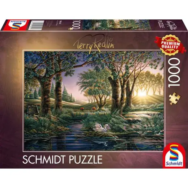 Schmidt Spiele Terry Redlin: Morgenzauber am Teich, 1.000 Teile Puzzle