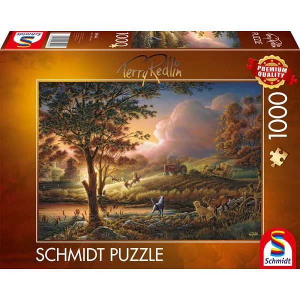 Schmidt Spiele Terry Redlin: Sonnengold über reifen Feldern, 1.000 Teile Puzzle