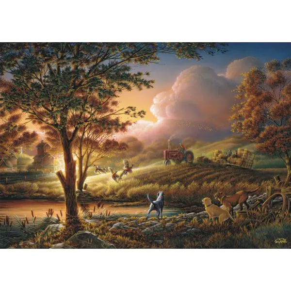 Schmidt Spiele Terry Redlin: Sonnengold über reifen Feldern, 1.000 Teile Puzzle Online Outlet