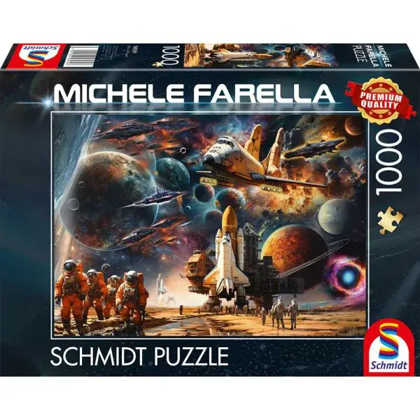 Schmidt Spiele Michele Farella: Faszination Raumfahrt: Reise in ferne Galaxien, 1.000 Teile Puzzle