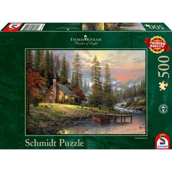 Schmidt Spiele Thomas Kinkade: Haus in den Bergen, 500 Teile Puzzle