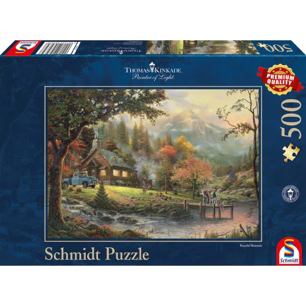 Schmidt Spiele Thomas Kinkade: Idylle am Fluss, 500 Teile Puzzle