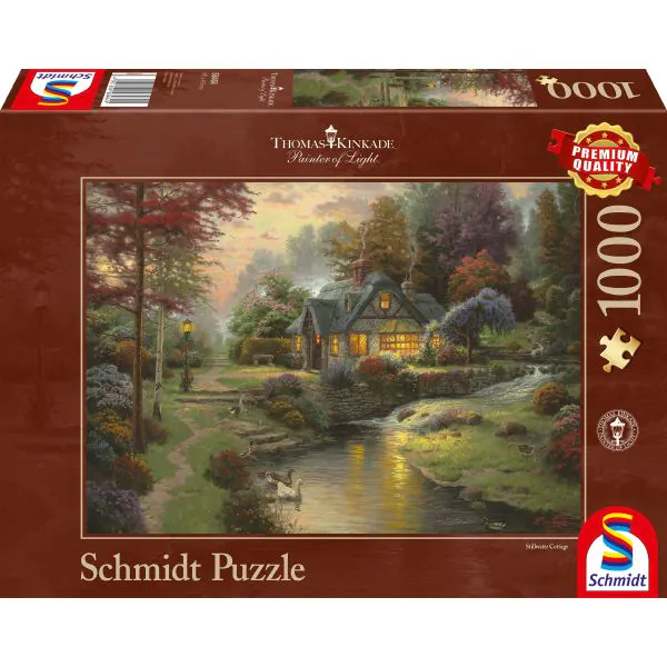 Schmidt Spiele Thomas Kinkade: Painter of Light - Friedliche Abendstimmung, 1.000 Teile Puzzle