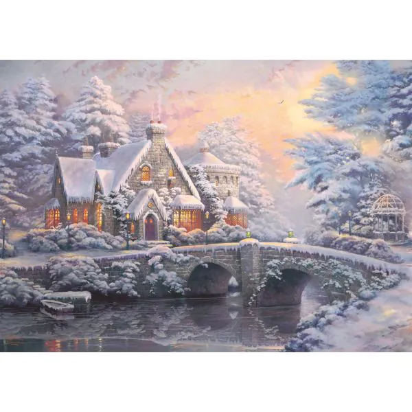 Schmidt Spiele Thomas Kinkade: Painter of Light - Lamplight Manour & Winter in Lamplight Manour, 2 x 1.000 Teile Puzzle JETZT KAUFEN