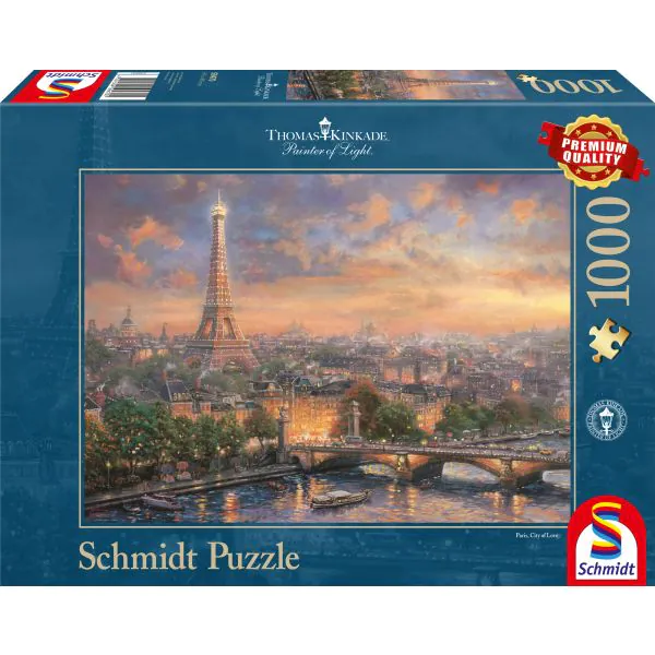 Schmidt Spiele Thomas Kinkade: Painter of Light - Paris, Stadt der Liebe, 1.000 Teile Puzzle