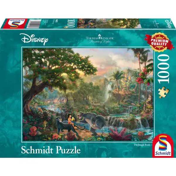 Schmidt Spiele Thomas Kinkade: Painter of Light - Disney Dschungelbuch, 1.000 Teile Puzzle