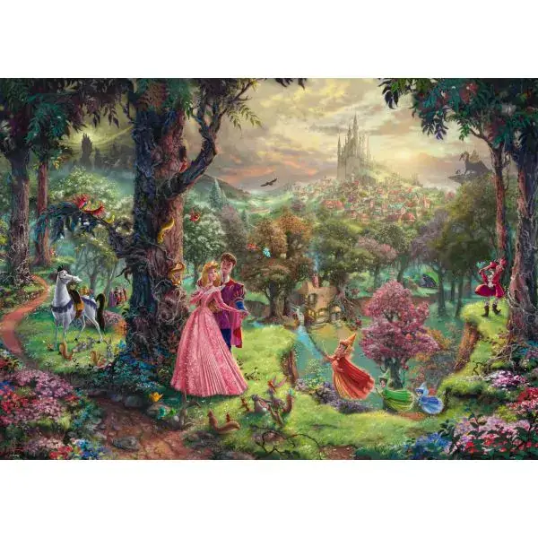 Schmidt Spiele Thomas Kinkade: Painter of Light - Disney Dornröschen, 1.000 Teile Puzzle Zeitbegrenzte Promotion