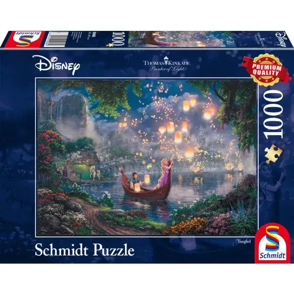 Schmidt Spiele Thomas Kinkade: Painter of Light - Disney Rapunzel, 1.000 Teile Puzzle