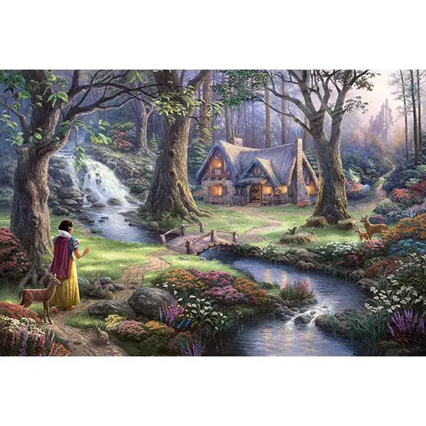 Schmidt Spiele Thomas Kinkade: Painter of Light - Disney Schneewittchen, 1.000 Teile Puzzle Nur für heute