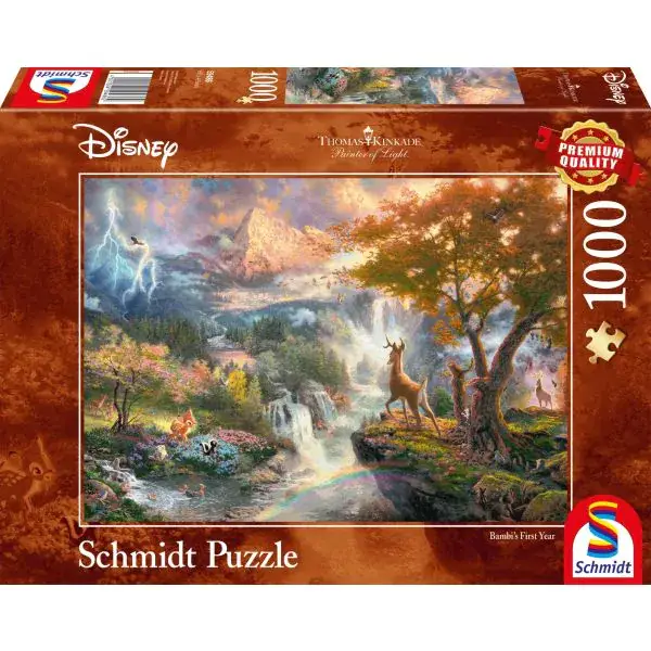 Schmidt Spiele Thomas Kinkade: Painter of Light - Disney Bambi, 1.000 Teile Puzzle