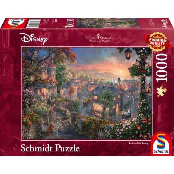 Schmidt Spiele Thomas Kinkade Studios: Painter of Light - Disney Susi und Strolch, 1.000 Teile Puzzle
