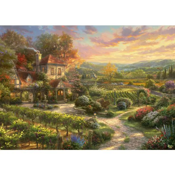 Schmidt Spiele Thomas Kinkade Studios: In den Weinbergen, 2.000 Teile Puzzle Riesige Rabatte