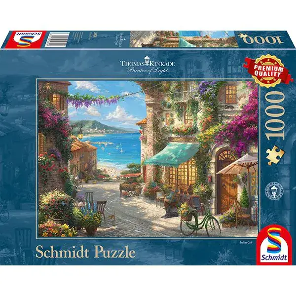 Schmidt Spiele Thomas Kinkade Studios: Painter of Light - Café an der italienischen Riviera, 1.000 Teile Puzzle