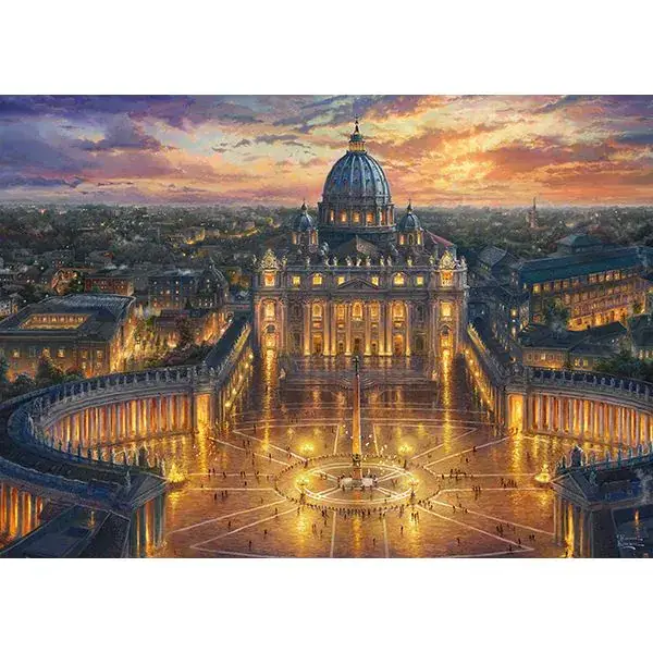 Schmidt Spiele Thomas Kinkade Studios: Painter of Light - Vatikan, 1.000 Teile Puzzle Clearance-Verkauf
