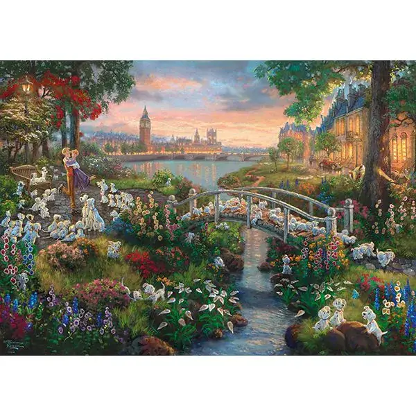 Schmidt Spiele Thomas Kinkade Studios: Painter of Light - Disney 101 Dalmatiner, 1.000 Teile Puzzle Kostenloser Versand international