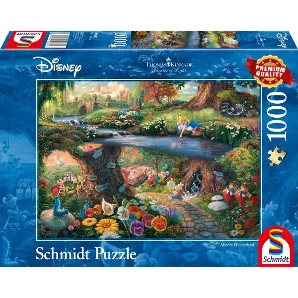 Schmidt Spiele Thomas Kinkade: Painter of Light - Disney, Alice im Wunderland, 1.000 Teile Puzzle Black Friday Preise